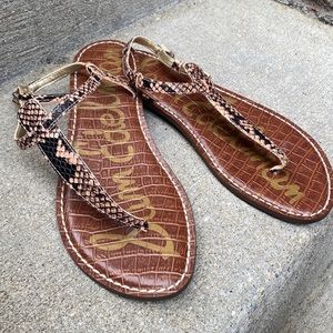 Sam Edelman sandals! Snakeskin print. Perfect condition!